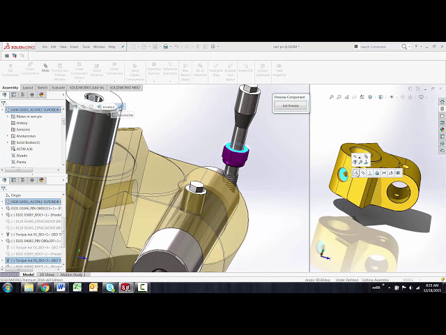 فیلم آموزشی: SOLIDWORKS 2016 - پیش نمایش اجزای اسمبلی با زیرنویس فارسی