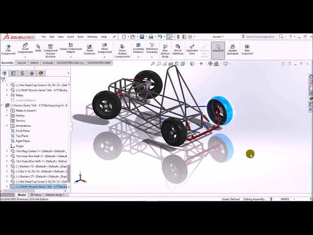 فیلم آموزشی: سیستم تعلیق خودرو فرمول SOLIDWORKS با زیرنویس فارسی