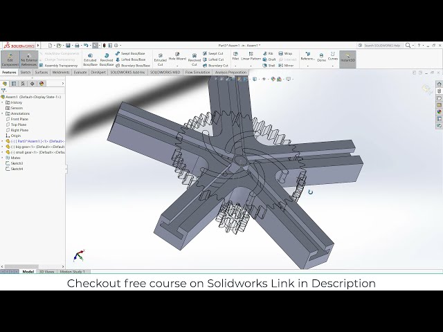 فیلم آموزشی: انیمیشن مکانیزم گسترش در Solidworks با زیرنویس فارسی