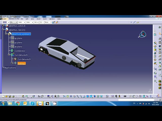 فیلم آموزشی: مونتاژ ترازو _ Catia V5 - Tesla Cybertruck