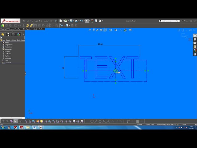 فیلم آموزشی: نکته فنی Solidworks 1 Min - نحوه قرار دادن متن طرح با زیرنویس فارسی