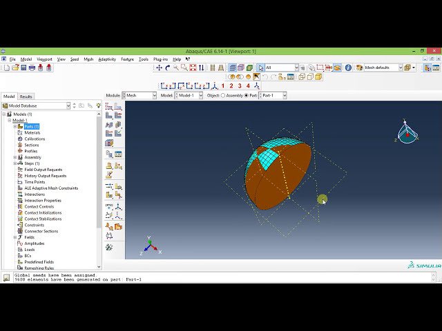 فیلم آموزشی: آموزش مش بندی Abaqus - نحوه مش کردن توپ جامد در آباکوس