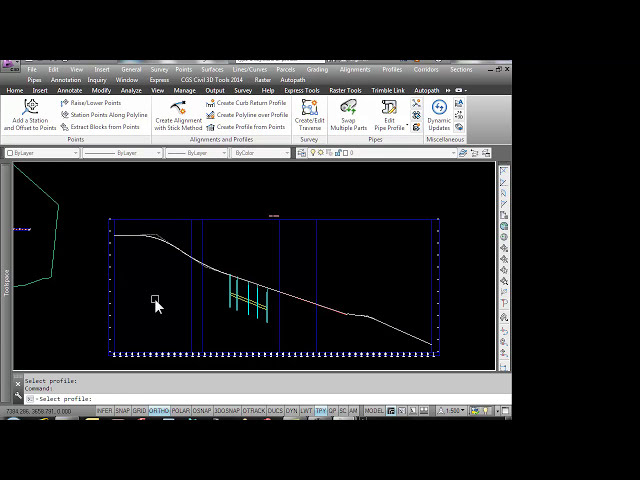 فیلم آموزشی: CGS Civil 3D Tools - Polyline را روی نمایه ایجاد کنید با زیرنویس فارسی