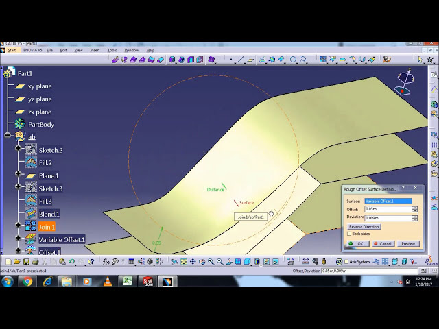 فیلم آموزشی: آفست خشن CATIA V5