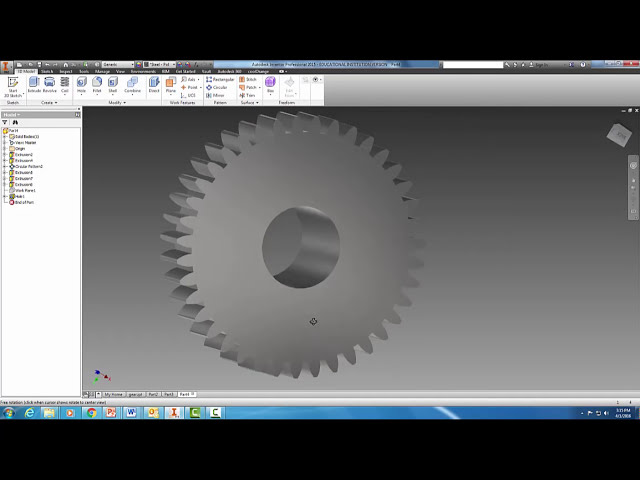 فیلم آموزشی: ایجاد Spur Gear در Autodesk Inventor با زیرنویس فارسی