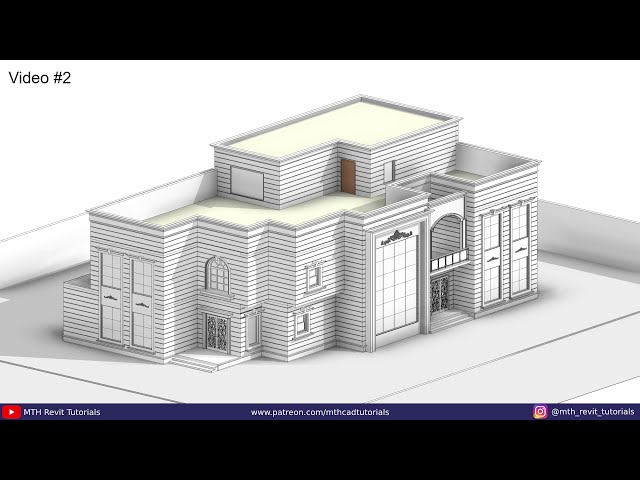 فیلم آموزشی: ویلای کلاسیک در Revit | نکات و ترفندهایی برای ایجاد عناصر کلاسیک در Revit با زیرنویس فارسی