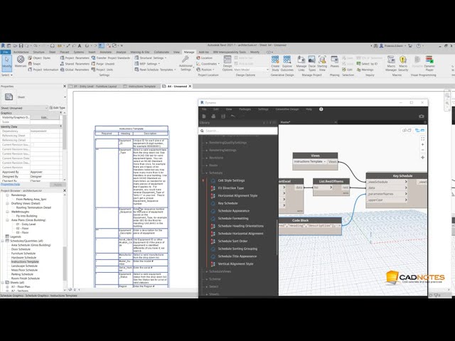 فیلم آموزشی: وارد کردن جدول اکسل به جدول Revit با استفاده از Dynamo Script با زیرنویس فارسی