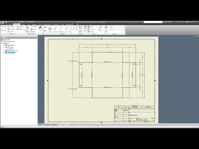 فیلم آموزشی: آموزش Autodesk Inventor - الگوی مسطح برای طراحی IDW