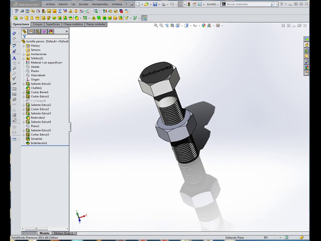 فیلم آموزشی: پیچ و مهره مدلسازی سه بعدی Solidworks با زیرنویس فارسی