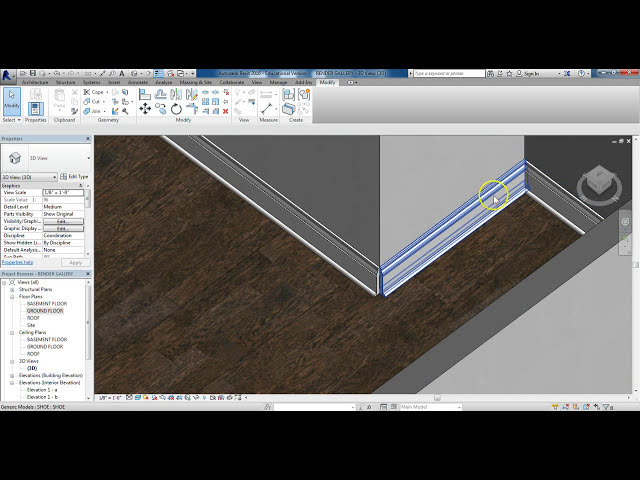 فیلم آموزشی: REVIT FAMILY CREATION - BASE MOLDING با زیرنویس فارسی