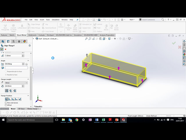 فیلم آموزشی: جعبه ورق فلزی در Solidworks آموزش با زیرنویس فارسی