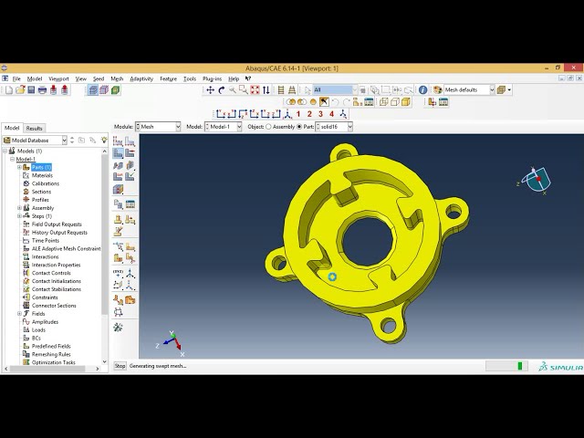 فیلم آموزشی: آموزش مش بندی Abaqus - پارتیشن بندی و مش بندی قطعه جامد سه بعدی در Abaqus 6.14