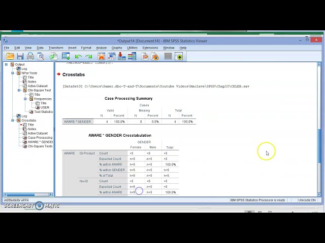 فیلم آموزشی: انجام تست Chi Square با استفاده از IBM SPSS 26 با زیرنویس فارسی