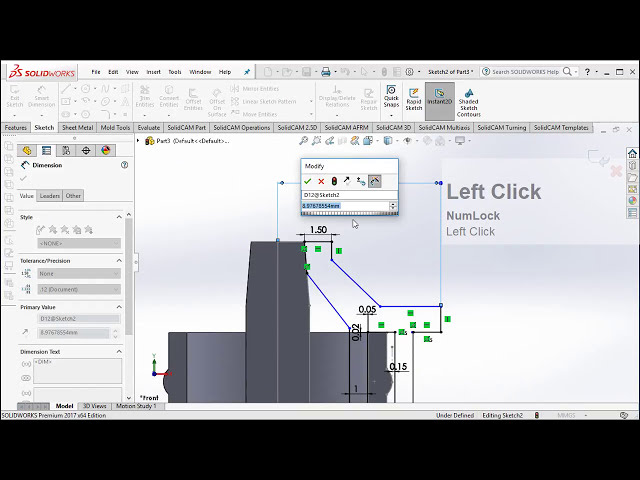 فیلم آموزشی: چگونه در SolidWorks یک درپوش فشاری ایجاد کنیم