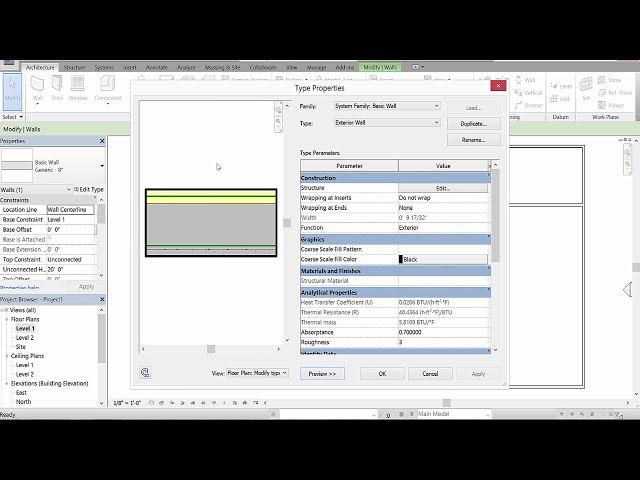 فیلم آموزشی: Autodesk Revit 2017 - راه اندازی دیوارهای خارجی با زیرنویس فارسی