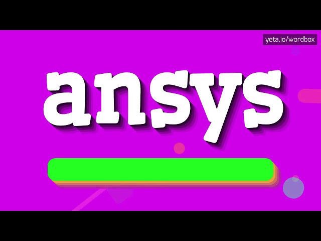 فیلم آموزشی: ANSYS - چگونه آن را تلفظ کنیم!؟ با زیرنویس فارسی