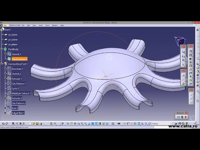 فیلم آموزشی: نحوه ایجاد ساپورت لامپ با استفاده از طراحی CATIA Surface