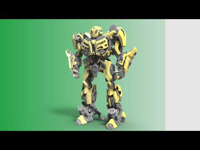 فیلم آموزشی: Bumblebee - Transformers ( مدل Solidworks )