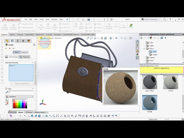 فیلم آموزشی: 「DESIGN 175」 نحوه طراحی کیف دستی Louis Vuitton توسط Solidworks