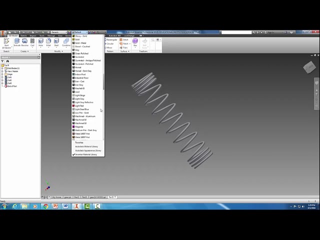 فیلم آموزشی: ایجاد فنر در Autodesk Inventor با زیرنویس فارسی