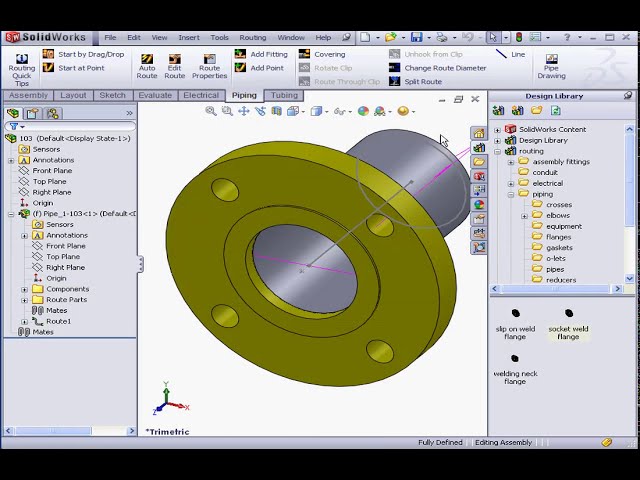 فیلم آموزشی: SOLIDWORKS Routing 13 Custom Pipe با زیرنویس فارسی