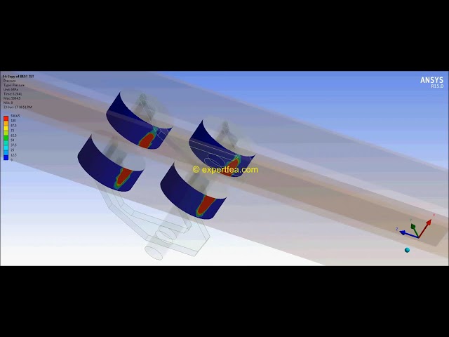 فیلم آموزشی: ANSYS WB Transient Structural FEA - شبیه سازی حرکت چرخ دستی (چرخ روی ریل)