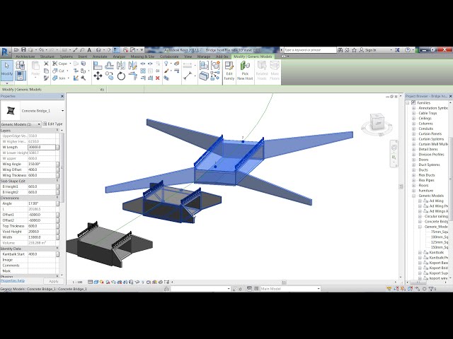 فیلم آموزشی: Revit. مدل پل بسیار پارامتریک و قرارگیری با دینامو با زیرنویس فارسی