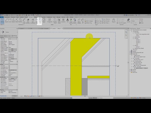 فیلم آموزشی: شروع به کار در Revit 15، بخش ها و جزئیات