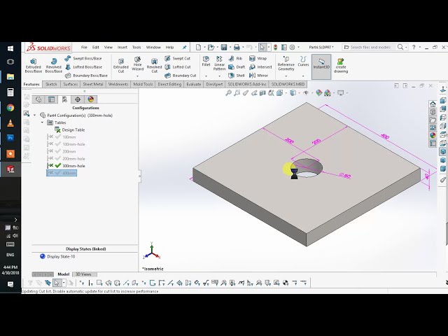 فیلم آموزشی: SolidWorks - طراحی جدول - آموزش 2 - قابلیت Suppress