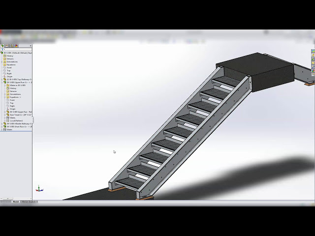 فیلم آموزشی: آموزش Solidworks - آموزش: Structural Steel Stairs Pt. 5 از 5 و فایل های CAD با زیرنویس فارسی