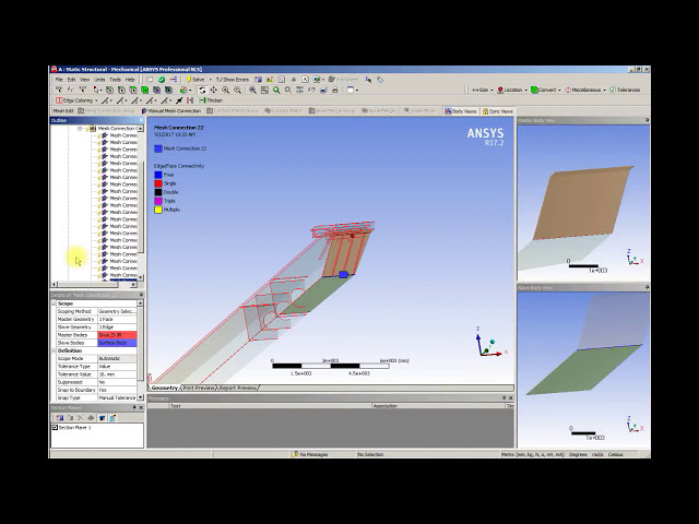 فیلم آموزشی: ANSYS 17 اتصالات مش با زیرنویس فارسی