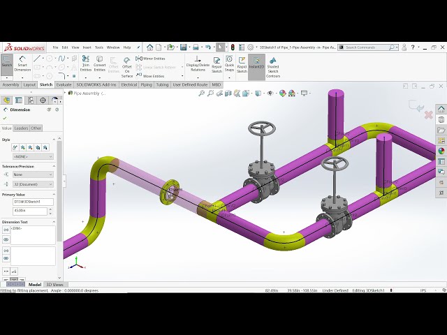 فیلم آموزشی: مسیریابی لوله Solidworks