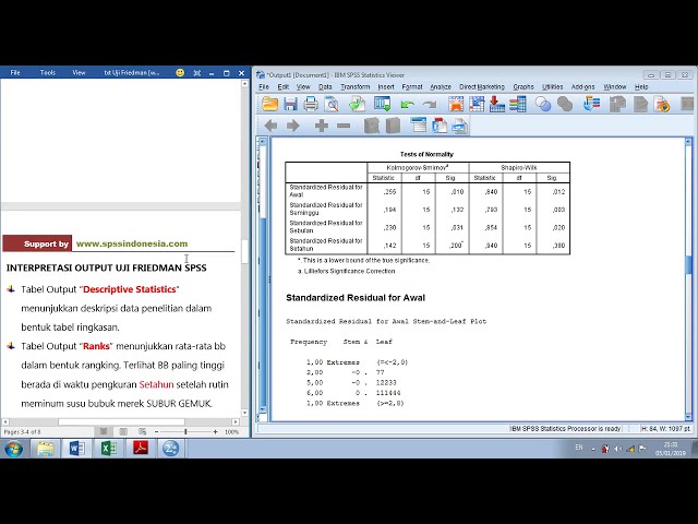 فیلم آموزشی: آموزش تست فریدمن با SPSS و تفسیر کامل