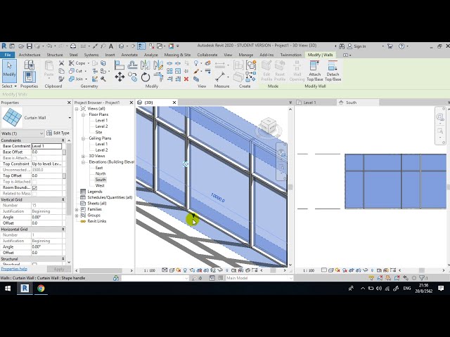 فیلم آموزشی: REVIT VIP: با استفاده از CURTAIN WALL REVIT