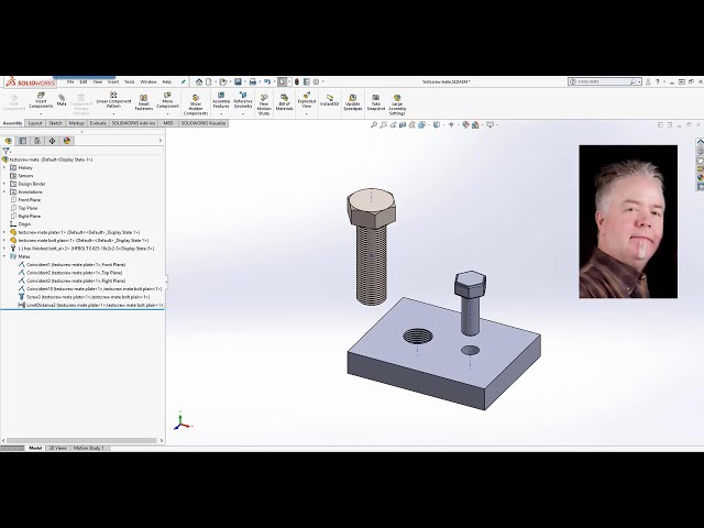 فیلم آموزشی: آموزش SOLIDWORKS - Screw Mate با زیرنویس فارسی