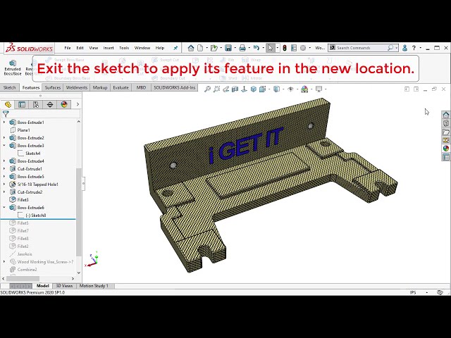 فیلم آموزشی: Sketch Plane را در SOLIDWORKS تغییر دهید با زیرنویس فارسی