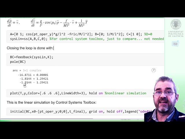 فیلم آموزشی: شبیه سازی سیستم حلقه بسته (Matlab ode45): آونگ معکوس با کنترل کننده PD (NO Simulink) با زیرنویس فارسی