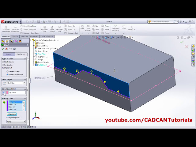 فیلم آموزشی: آموزش SolidWorks برای مبتدیان - 6 | آموزش ویژگی SolidWorks Rib و پیش نویس فرمان با زیرنویس فارسی