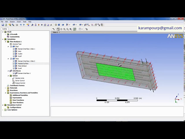 فیلم آموزشی: تجزیه و تحلیل حرارتی یک صفحه سرد در Ansys CFX