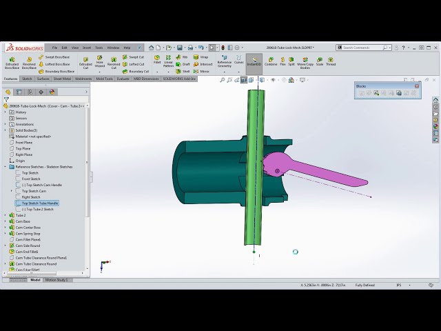 فیلم آموزشی: SolidWorks - Dynamic Multibody Part - مقدمه با زیرنویس فارسی