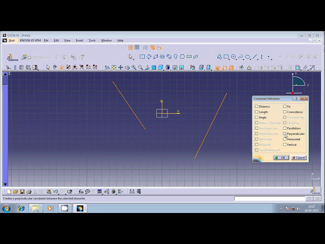 فیلم آموزشی: محدودیت هندسی عمود در اسکچر CATIA با زیرنویس فارسی