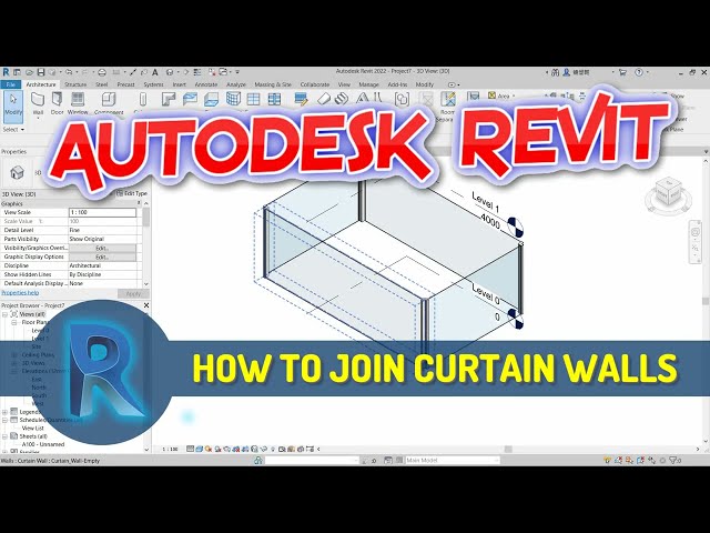 فیلم آموزشی: آموزش Revit How To Join Curtain Walls با زیرنویس فارسی