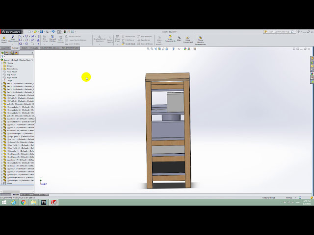 فیلم آموزشی: نحوه فعال/غیرفعال کردن نمای پرسپکتیو در SolidWorks 2015 (نمای سه بعدی) با زیرنویس فارسی