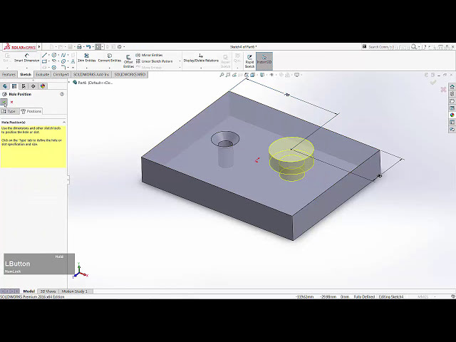 فیلم آموزشی: آموزش Solidworks نحوه استفاده از ابزار Hole Wizard