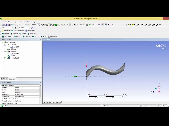 فیلم آموزشی: نحوه ایجاد هندسه سه بعدی برای تحلیل در Design Modeller | میز کار Ansys