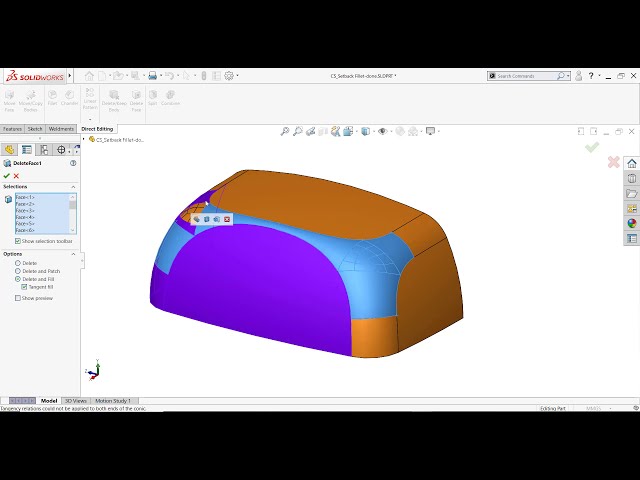 فیلم آموزشی: نکته فنی SOLIDWORKS در مورد حذف چهره: حرکت دادن صورت از بدنه جامد یا سطحی با زیرنویس فارسی