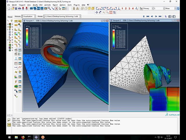 فیلم آموزشی: آموزش چرخش سه بعدی با Simulia Abaqus 6.14 CAE