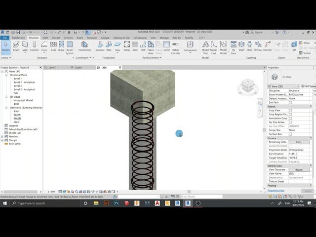 فیلم آموزشی: REVIT Structure Foundation - درپوش شمع میلگرد آرماتور در Revit با زیرنویس فارسی