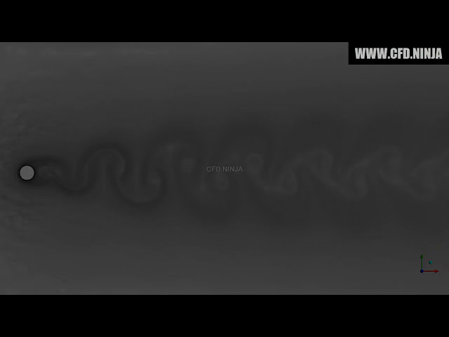 فیلم آموزشی: 🥇 ANSYS CFX - Von Karman Vortex - جریان در اطراف یک سیلندر