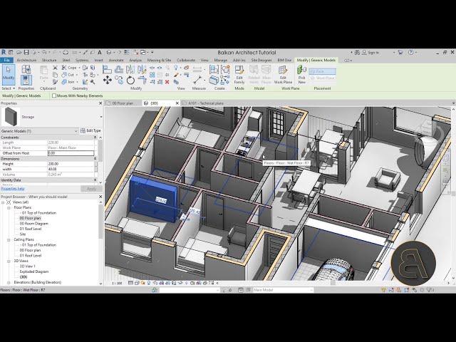 فیلم آموزشی: چه زمانی به جزئیات و چه زمانی مدل سازی در محل - آموزش Revit با زیرنویس فارسی